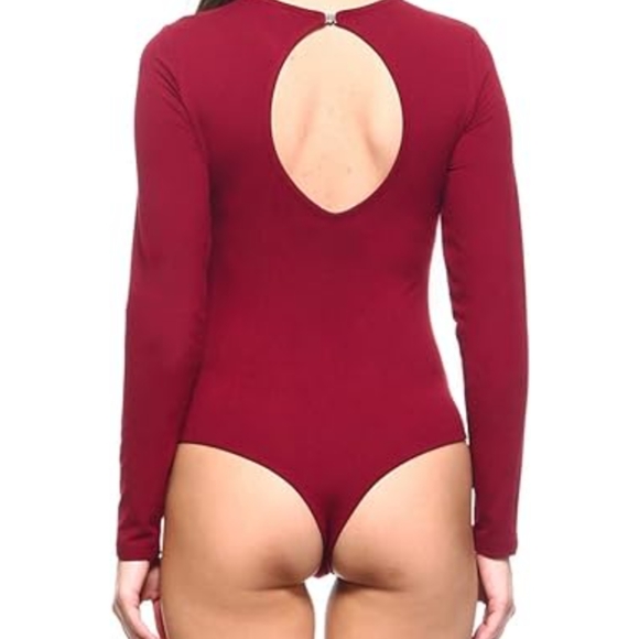 ✨NEW Yelete maroon bodysuit size medium✨ - Picture 2 of 7